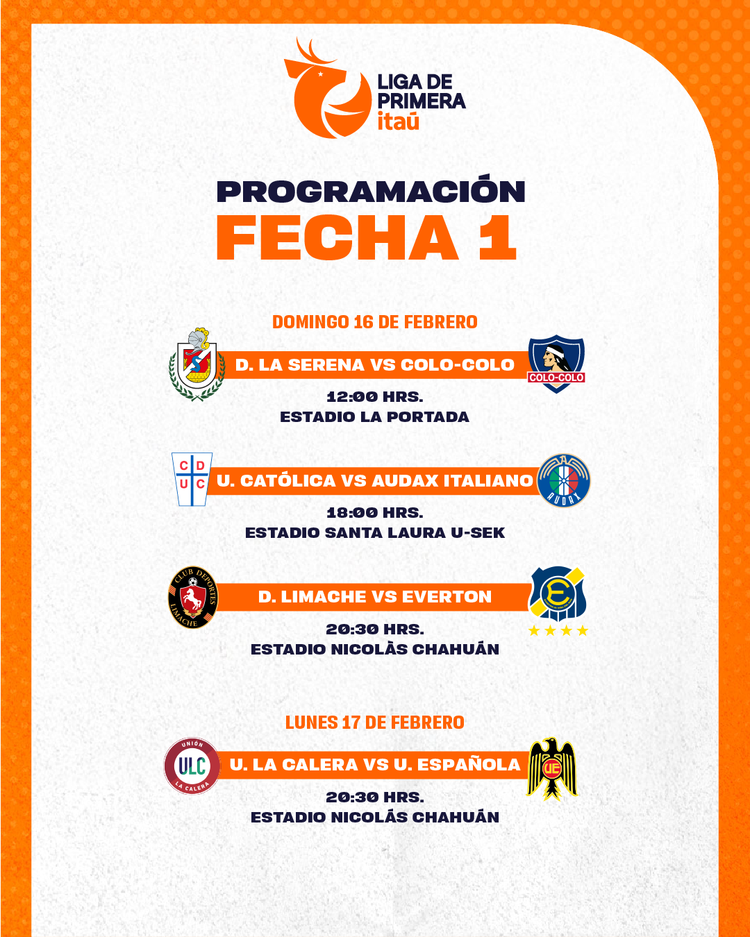 Tenemos Fútbol Revisa Las Primeras Cuatro Fechas De La Liga De