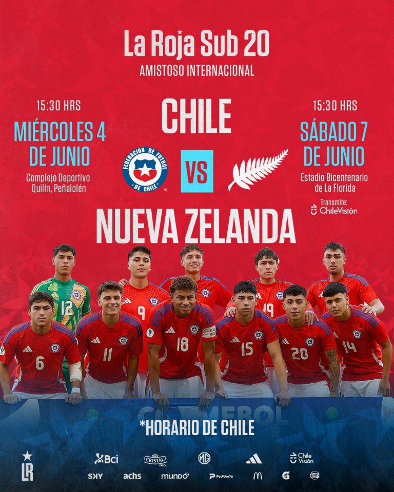 Gráfica Chile U20 vs Nueva Zelanda U20 - Comunicaciones FFCH